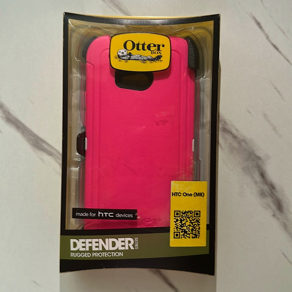 OtterBox Pink Defender Case for HTC One M8